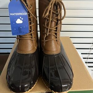 JBU Brown and Black Waterproof Boots